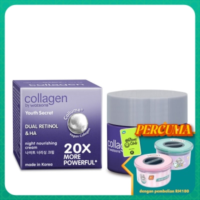 COLLAGEN BY WATSONS Youth Secret Dual Retinol & HA Night Nourishing Cream 10ml