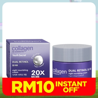 COLLAGEN BY WATSONS Youth Secret Dual Retinol & HA Night Nourishing Cream 10ml