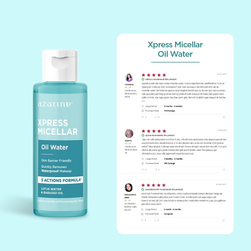 Xpress Micellar Oil Water 90ml