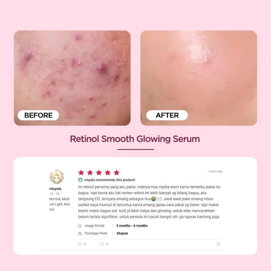 Retinol Smooth Glowing Serum 20ml