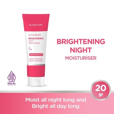 AZARINE Active Bright Brightening Night Moisturiser 20gm