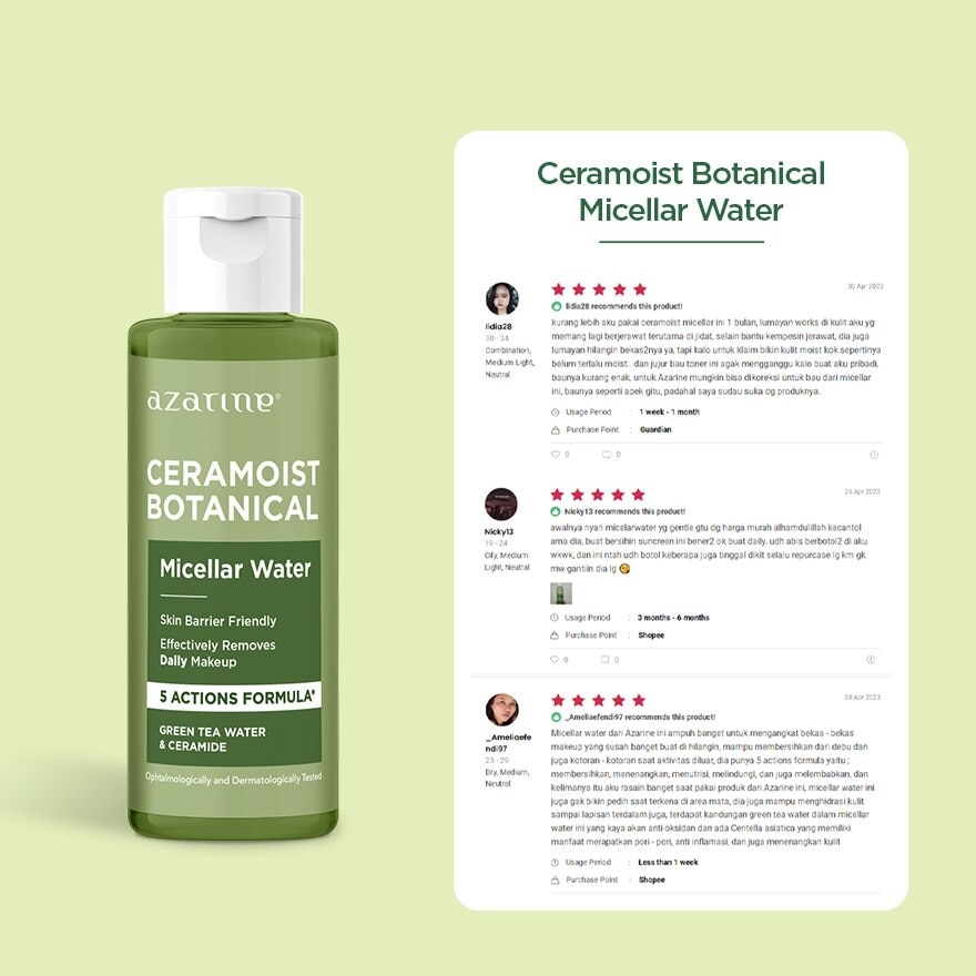 Ceramoist Botanical Micellar Water 90ml