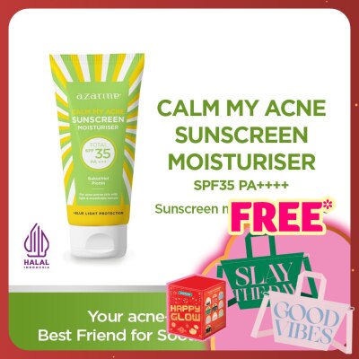 AZARINE Calm My Acne Sunscreen Moisturiser SPF35 40gm