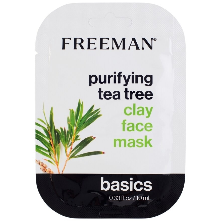 Basics Purifying Tea Tree Clay Face Mask Sachet 10ml