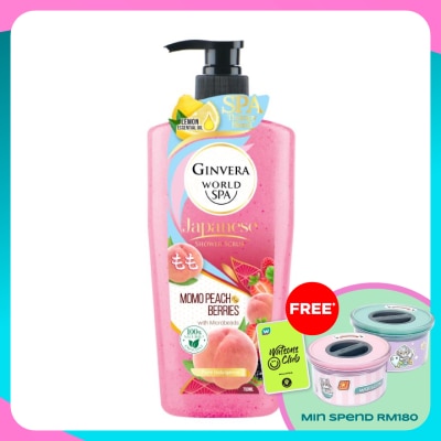 GINVERA Spa Shower Scrub Momo Peach Berries 750g