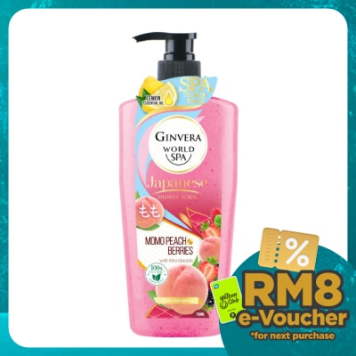GINVERA Spa Shower Scrub Momo Peach Berries 750g