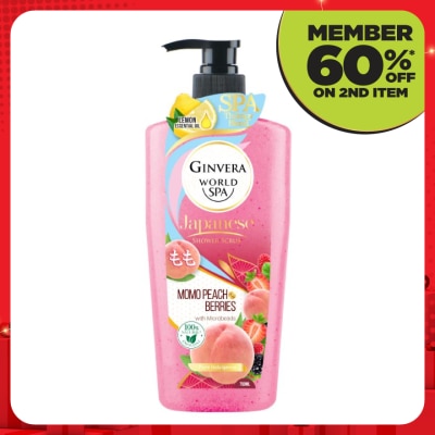 GINVERA Spa Shower Scrub Momo Peach Berries 750g