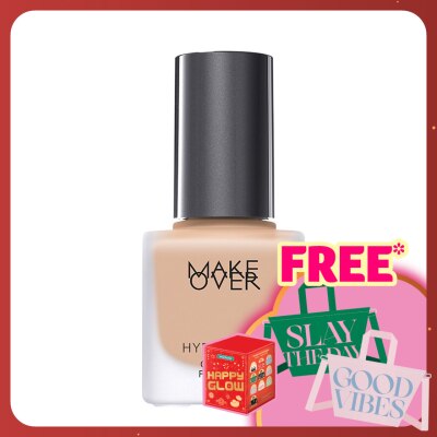 MAKE OVER Hydrastay Glow Fluid Foundation W33 Honey Beige