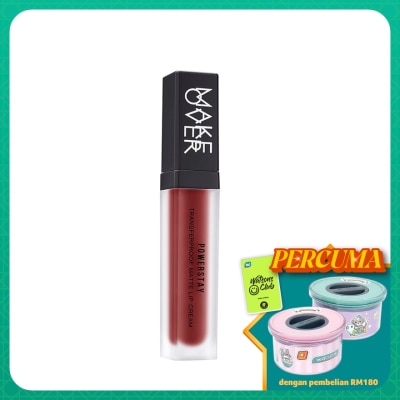 MAKE OVER Powerstay Transferproof Matte Lip Cream B12 Feisty
