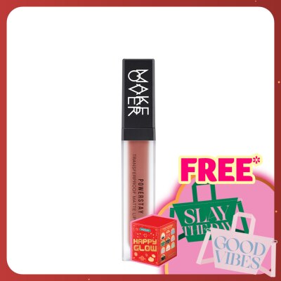 MAKE OVER Powerstay Transferproof Matte Lip Cream B08 Curious