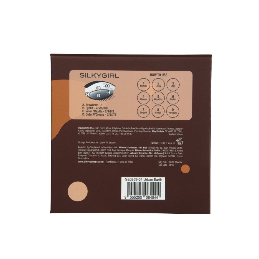 Eye Shadow Pallete 01 Urban Earth