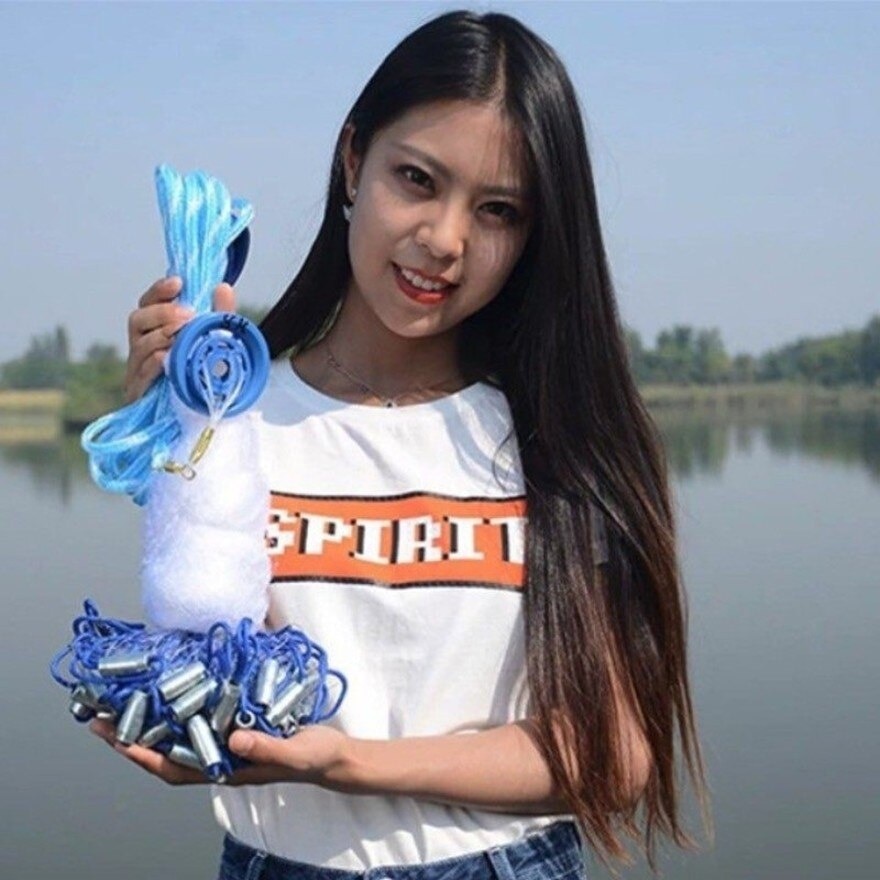 Nylon Fish Net Hand Casting Hand 8 Feet