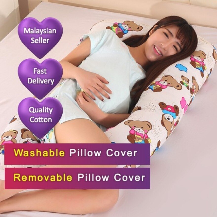 Maternity Pillow U Shape Bolster Remove Washable