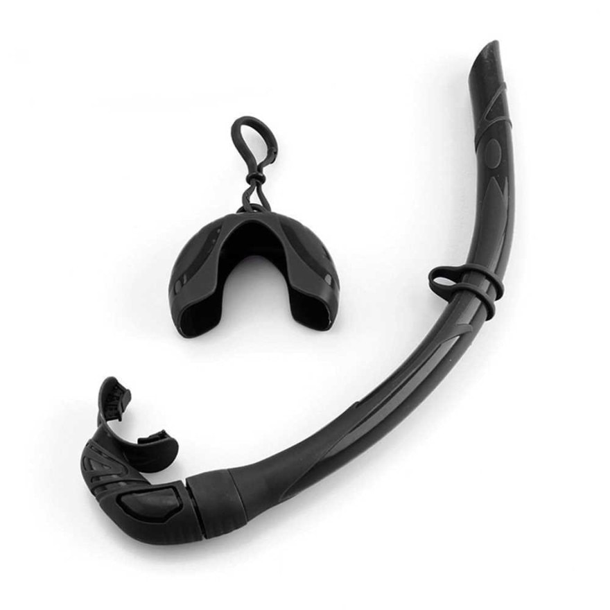 Silicone Foldable Snorkel w Compact Storage Case
