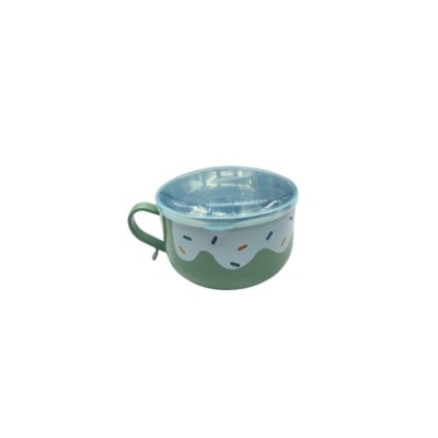 JIMART Bowls Baby Feeding Suction with Lid Green