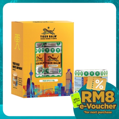 TIGER BALM White Ointment 19g x 6