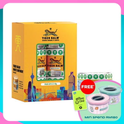 TIGER BALM White Ointment 19g x 6