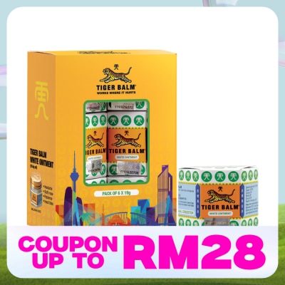 TIGER BALM White Ointment 19g x 6