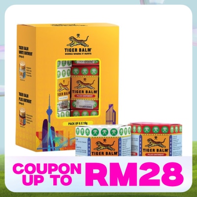 TIGER BALM White & Plus Ointment 19g x 6