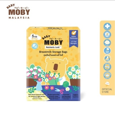 BABY MOBY Breastmilk Storage Bags 5oz (Bakery)