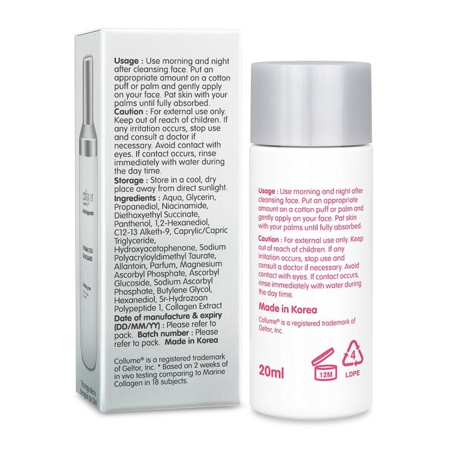 White Regeneration Clarifying Toner 20ml