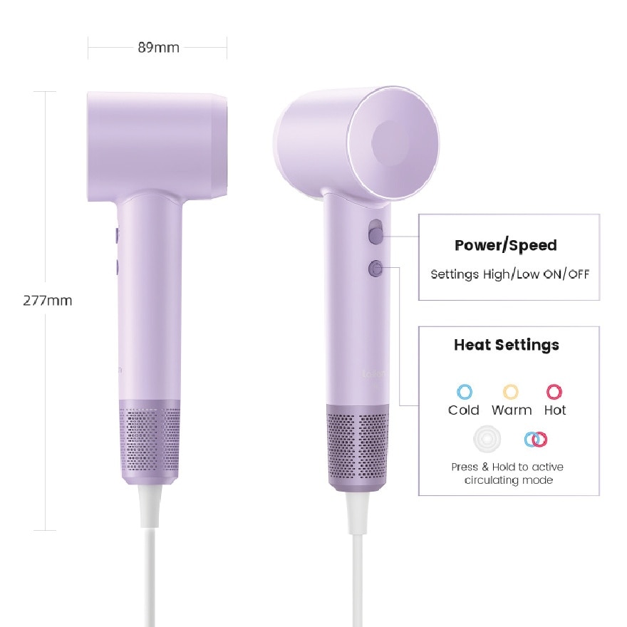 Laifen SE Hair Dryer (Purple)