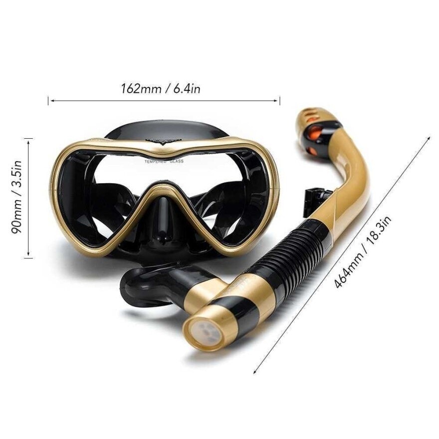 Leakproof Snorkel Set Anti-fog Swimming Snorkeling