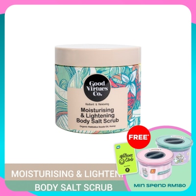 GOOD VIRTUES CO Moisturising & Lightening Body Salt Scrub 200g