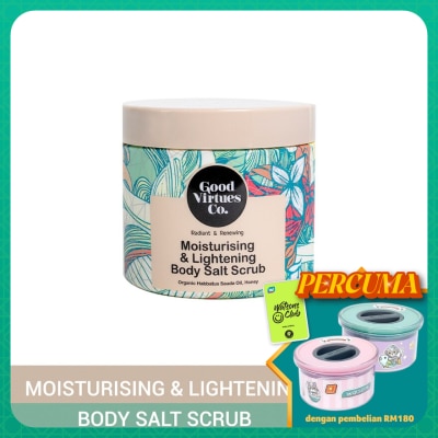 GOOD VIRTUES CO Moisturising & Lightening Body Salt Scrub 200g