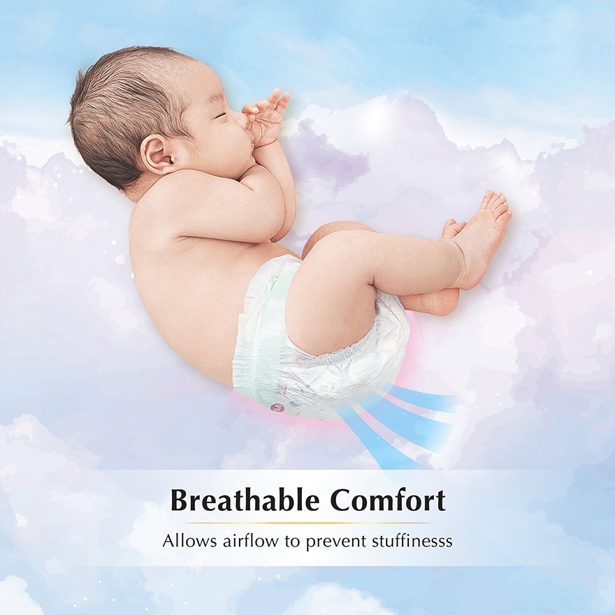 Air Fit Marshmallow Tape Super Premium Baby Diapers S 84's