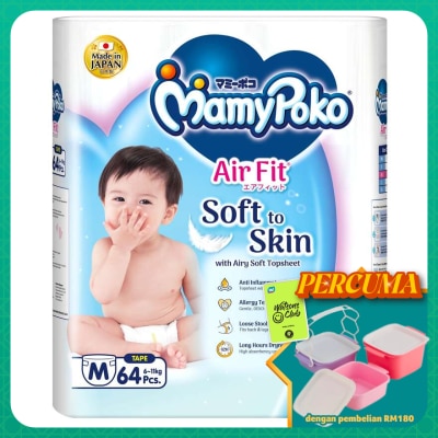 MAMYPOKO - Baby Diapers Airfit Tape M64