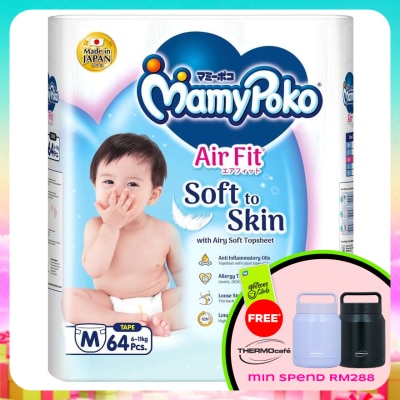 MAMYPOKO - Baby Diapers Airfit Tape M64