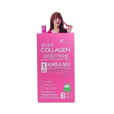 EVER COLLAGEN Collagen Time Apple Flavoured 3g x 10s