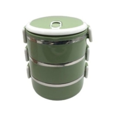 JIMART 3 Tier Lunch Box Stainless Steel 2.1L