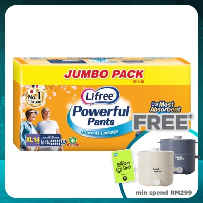 LIFREE Adult Diapers Powerful Pants XL14