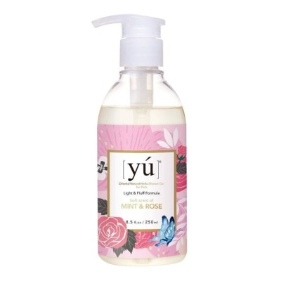 YU Light & Fluff Naturals Herbs Shower Gel in Mint and Rose 250ml