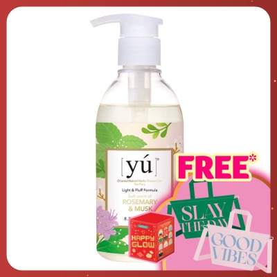 YU Light & Fluff Naturals Herbs Shower Gel in Rosemary and Musk 250ml