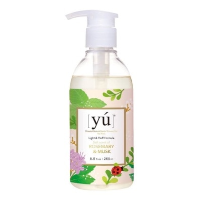 YU Light & Fluff Naturals Herbs Shower Gel in Rosemary and Musk 250ml