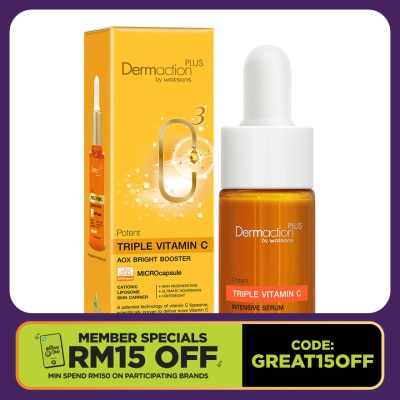 DERMACTION PLUS BY WATSONS Potent Triple Vitamin C Intensive Serum 10ml