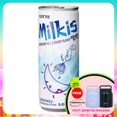 LOTTE - Milkis Refreshing Milk & Yogurt Flavor Carbonated Drink 250ml