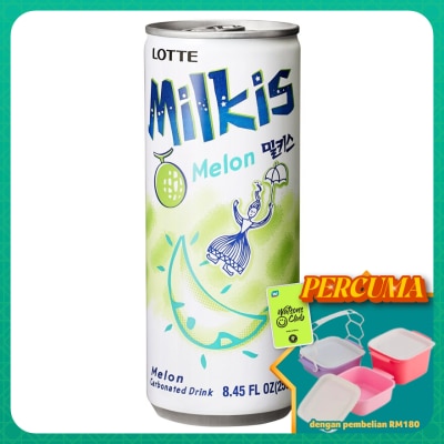 LOTTE - Milkis Melon Carbonated Drink 250ml