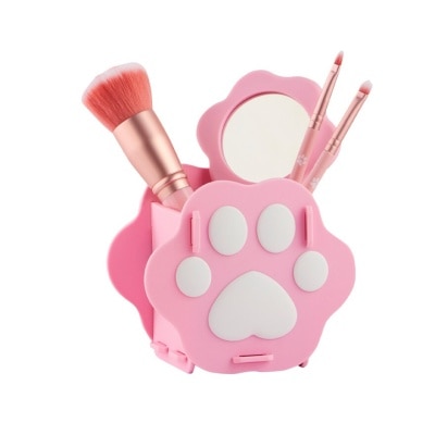 UNIQUE 5pcs Paw Make up Brush Pink