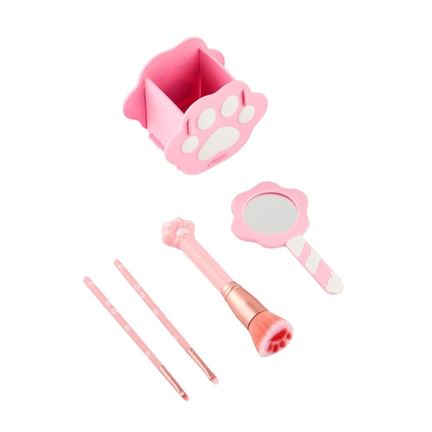 5pcs Paw Make up Brush Pink