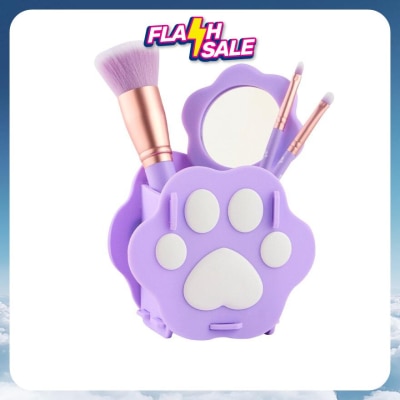 UNIQUE 5pcs Paw Make up Brush Purple