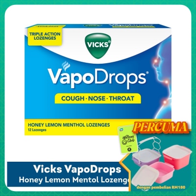 VICKS - Vapodrops Honey Lemon 12s