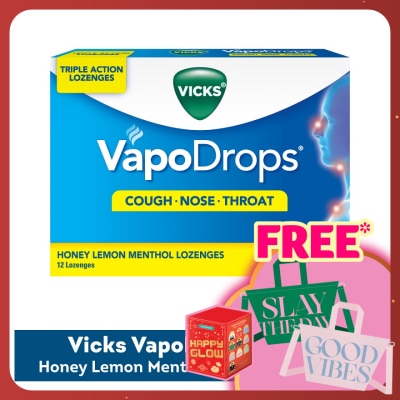 VICKS Vapodrops Honey Lemon 12s