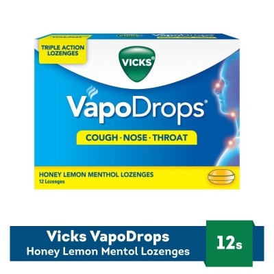 VICKS Vapodrops Honey Lemon 12s