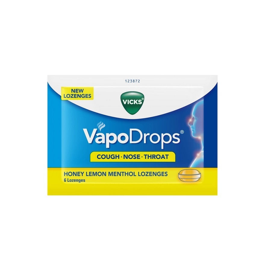 VapoDrops Lozenges - Honey Lemon Menthol 6S