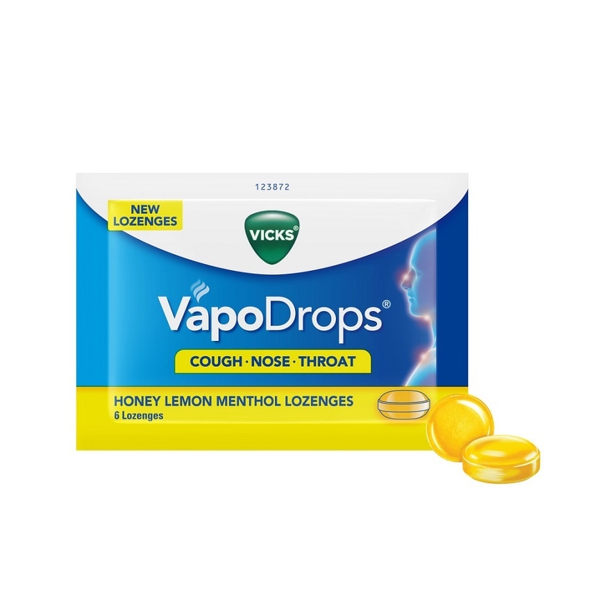 VapoDrops Lozenges - Honey Lemon Menthol 6S