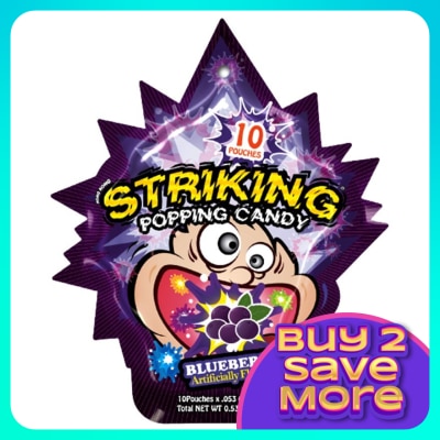 STRIKING Popping Candy Blueberry 15G